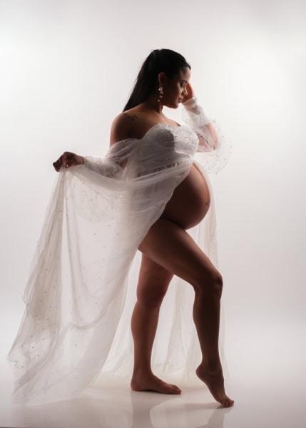 maternity white